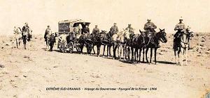 Extreme-Sud-Oranais - Voyage du Gouverneur - Fourgon Presse - 1906